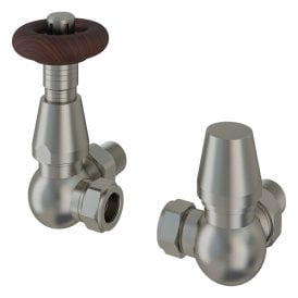 Eastbrook Corner Traditional TRV & Lockshield 15mm Satin Nickel   54.0011