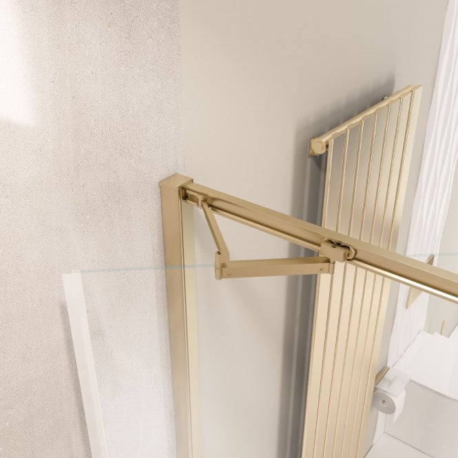 Eastbrook  Corniche 2000 8mm 700mm Infold Door Brushed Brass   49.7032