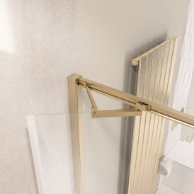 Eastbrook Corniche 2000 8mm 700mm Infold Door Brushed Brass   49.7032
