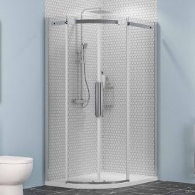 Eastbrook Corniche 2000 Offset Quadrant 1000mm x 800mm x 2000mm Left Hand Chrome   49.3227