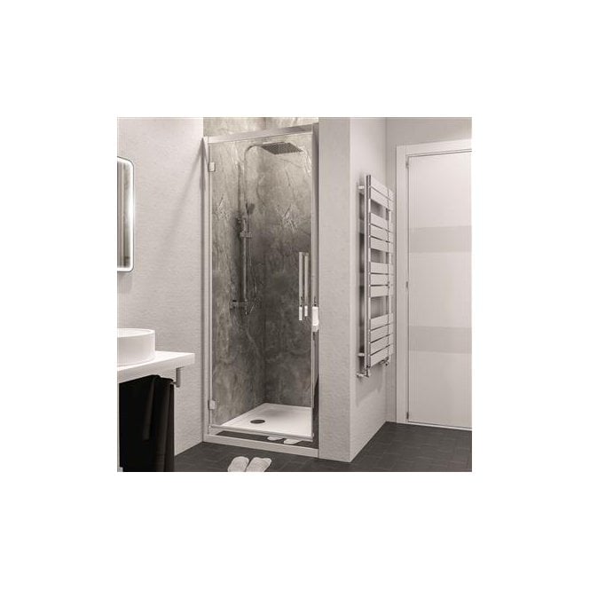 Eastbrook  Corniche 8mm Framed Hinged Door 2000mm x 800mm Chrome   49.3103