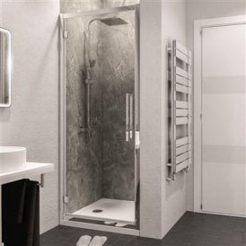 Eastbrook Corniche 8mm Framed Hinged Door 2000mm x 900mm Chrome   49.3104