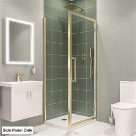 Eastbrook Corniche 8mm Side Panel 2000mm x 1000mm Brushed Brass   49.3133