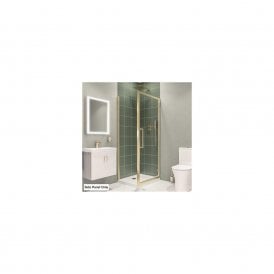Eastbrook Corniche 8mm Side Panel 2000mm x 1000mm Brushed Brass   49.3133