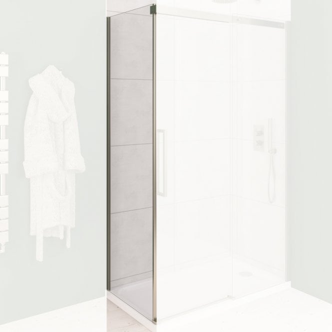 Eastbrook  Corniche 8mm Side Panel 2000mm x 1000mm Brushed Brass   49.6036