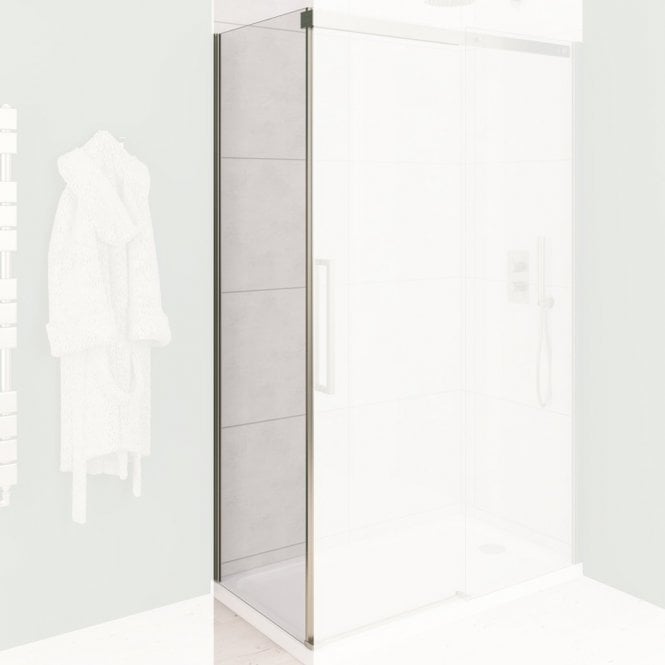 Eastbrook  Corniche 8mm Side Panel 2000mm x 700mm Brushed Brass   49.6032