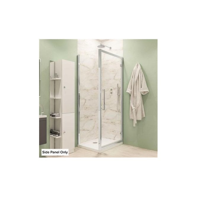 Eastbrook  Corniche 8mm Side Panel 2000mm x 700mm Chrome   49.3117