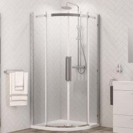 Eastbrook Corniche 900mm x 900mm x 2000mm Quadrant Chrome   49.3202