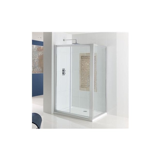 Eastbrook  Corniche Easy Clean 1600mm Sliding Door Silver   69.0079