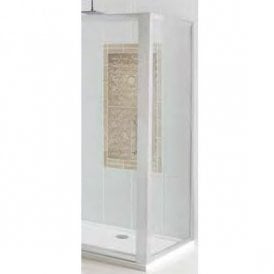 Eastbrook Corniche Easy Clean 800mm Side Panel Silver   69.0108