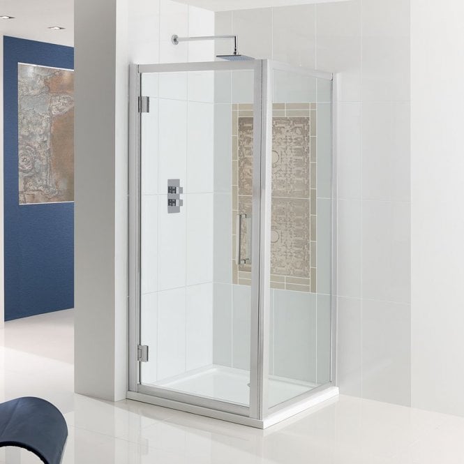 Eastbrook  Corniche Easy Clean 900mm Hinged Door Silver   69.0090