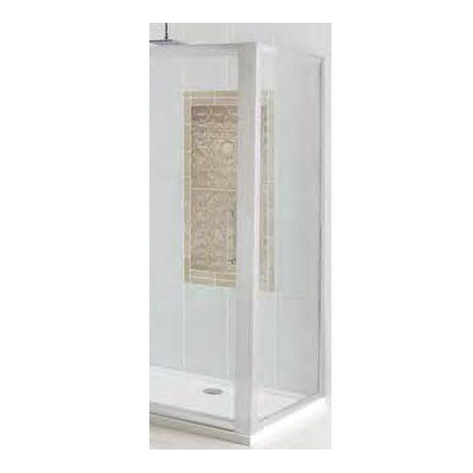 Eastbrook  Corniche Easy Clean 900mm Side Panel Silver   69.0109