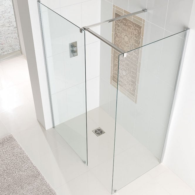 Eastbrook  Corniche Easy Clean Walk-In End Panel For 900mm Silver   69.0117
