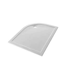 Eastbrook Corsair Anti Slip 1100mm x 800mm Offset Quadrant Left Hand 28mm Shower Tray White   159.2301