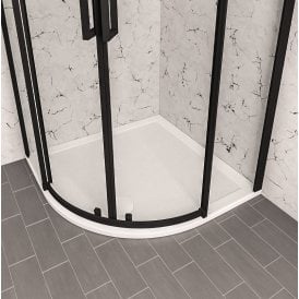 Eastbrook Corsair Anti Slip 900mm Quadrant 28mm Shower Tray White   159.2202
