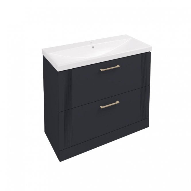 Eastbrook  Cranham 100cm Floor Standing Vanity Unit Matt Anthracite 77.0019