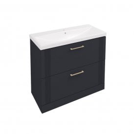 Eastbrook Cranham 100cm Floor Standing Vanity Unit Matt Anthracite 77.0019