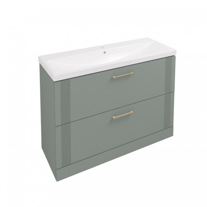 Eastbrook  Cranham 120cm Floor Standing Vanity Unit Sage Green 77.0025
