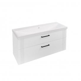 Eastbrook Cranham 120cm Wall Hung Vanity Unit Matt White 77.0021