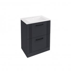 Eastbrook Cranham 60cm Floor Standing Vanity Unit Matt Anthracite 77.0017