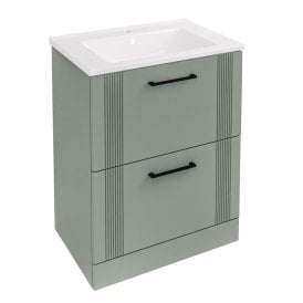 Eastbrook Cranham 60cm Floorstanding Vanity Unit Sage Green   77.0011