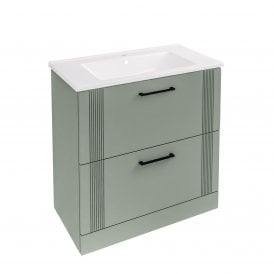 Eastbrook Cranham 80cm Floorstanding Vanity Unit Sage Green   77.0012