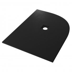 Eastbrook Crossland 1200mm x 900mm Right Hand Offset Quadrant Slate Tray Black   159.3067