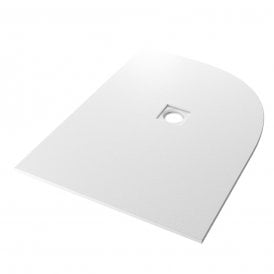 Eastbrook Crossland 1200mm x 900mm Right Hand Offset Quadrant Slate Tray White   159.3069