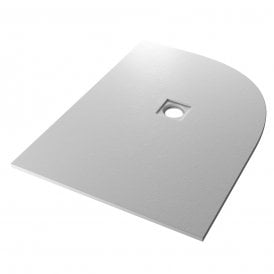 Eastbrook Crossland 1200mm x 900mm Right Hand Quadrant Slate Tray Light Grey   159.3227