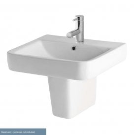 Eastbrook Crowthorne Basin 560mm 1 Tap Hole White   26.0027