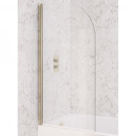Eastbrook Curved 6mm Bath Screen Brushed Brass   49.0111