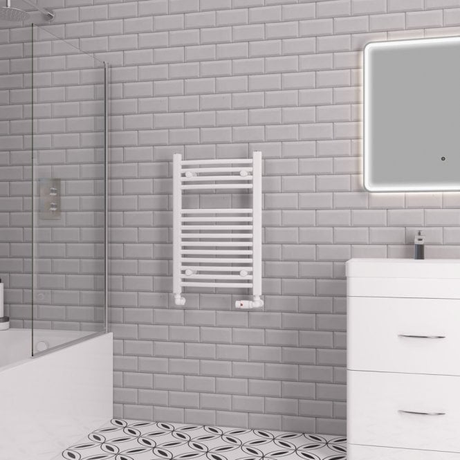 Eastbrook  Curved Biava Multirail 688mm x 450mm White   41.0299