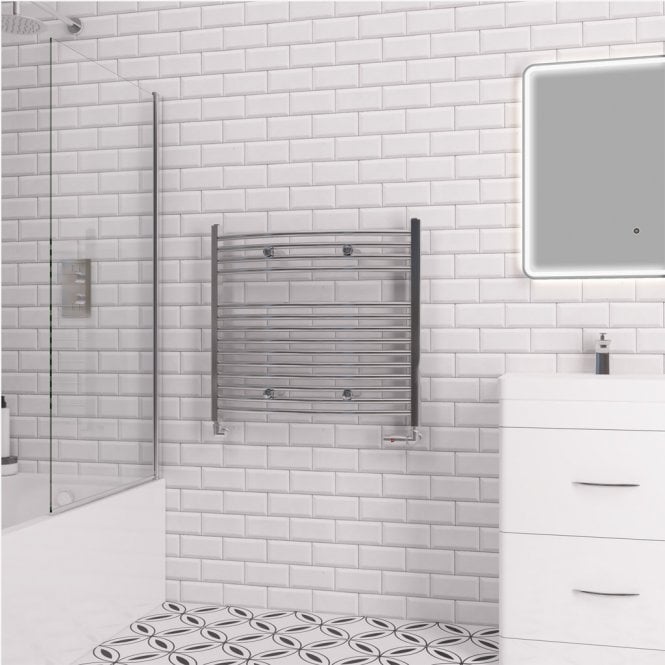 Eastbrook  Curved Biava Multirail 688mm x 750mm Chrome   41.0291