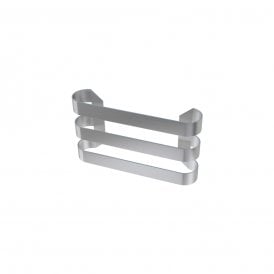 Eastbrook Curved Triple Towel Hanger 280mm Brushed Stainless Steel   101.0051