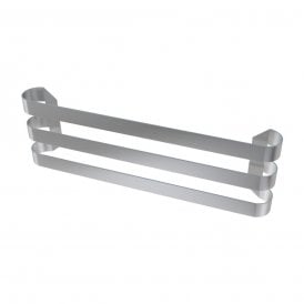 Eastbrook Curved Triple Towel Hanger 565mm Brushed Stainless Steel   101.0066