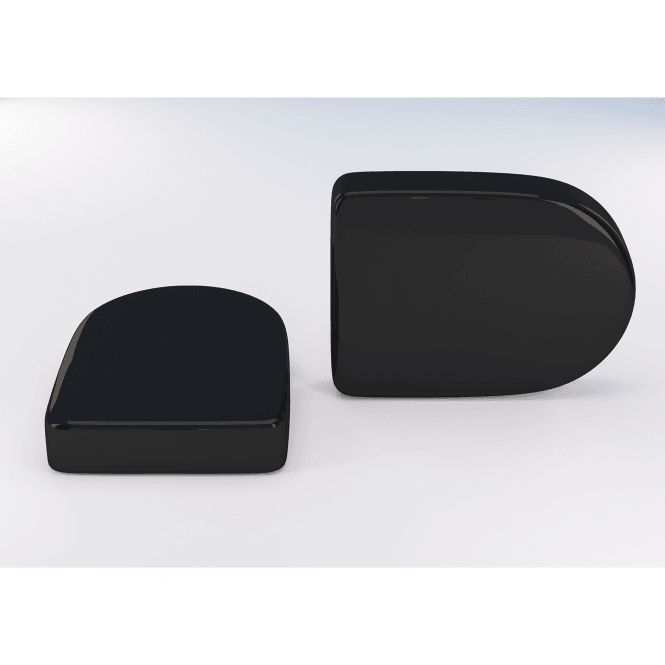Eastbrook  D Shaped Vent Cap (Pair) Black   101.0060