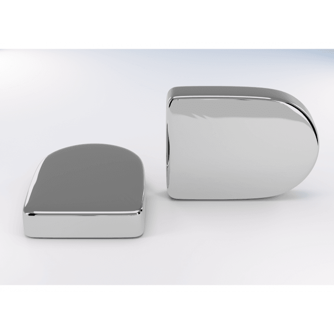 Eastbrook  D Shaped Vent Cap (Pair) Chrome   101.0009
