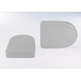 Eastbrook D Shaped Vent Cap (Pair) Grey   101.0114
