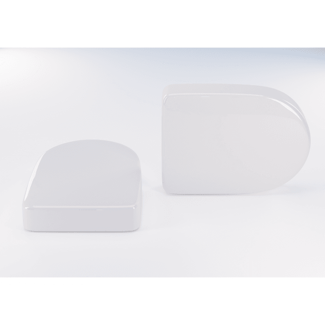 Eastbrook  D Shaped Vent Cap (Pair) White   101.0007