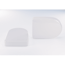 Eastbrook D Shaped Vent Cap (Pair) White   101.0007