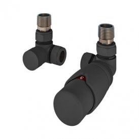 Eastbrook Darlington Bi-Directional Corner Designer TRV & Lockshield 15mm Matt Anthracite   54.0023