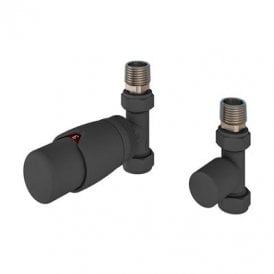 Eastbrook Darlington Bi-Directional Straight Designer TRV & Lockshield 15mm Matt Anthracite   54.0020