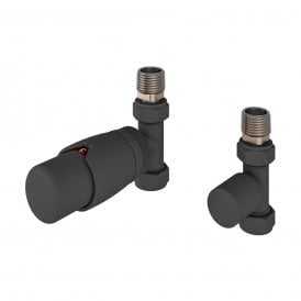 Eastbrook Darlington Bi-Directional Straight Designer TRV & Lockshield 15mm Matt Anthracite   54.0020