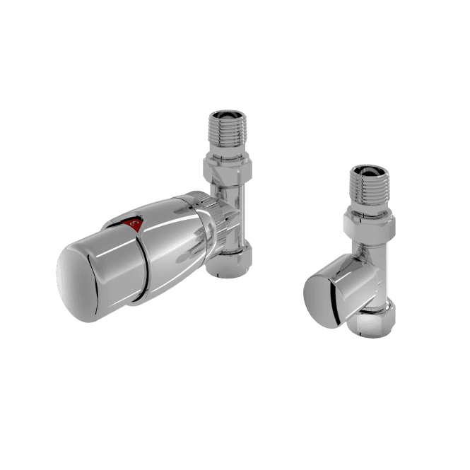 Eastbrook  Darlington Straight Designer TRV & Lockshield 15mm Chrome   54.0003