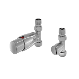 Eastbrook Darlington Straight Designer TRV & Lockshield 15mm Chrome   54.0003