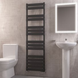 Eastbrook Deddington 1200mm x 500mm Towel Rail Matt Black   89.1526