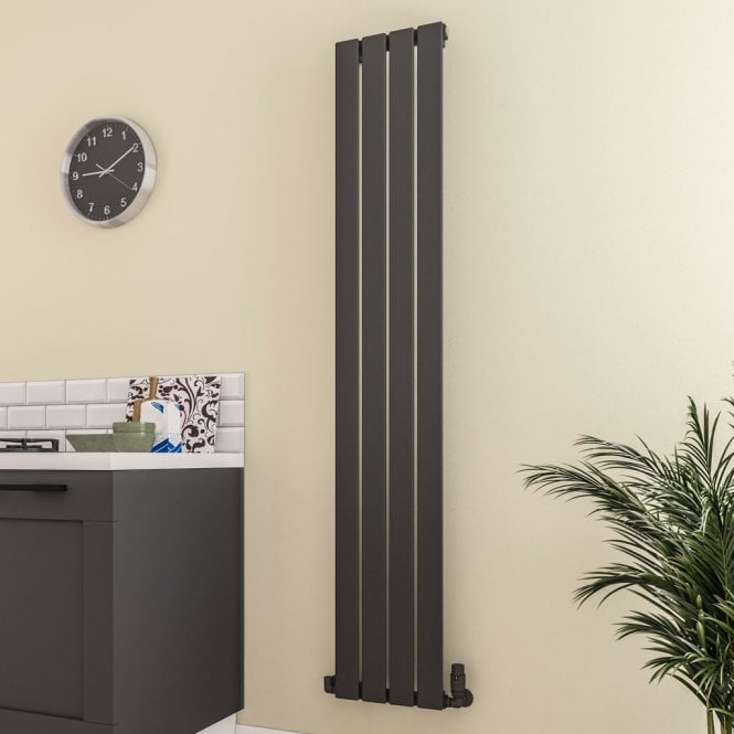 Eastbrook  Deddington 1800mm x 390mm Radiator Matt Anthracite   89.1513