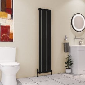 Eastbrook Deddington 1800mm x 390mm Radiator Matt Black   89.1516