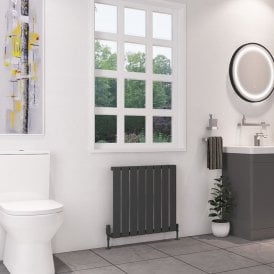 Eastbrook Deddington 600mm x 630mm Radiator Matt Anthracite   89.0866