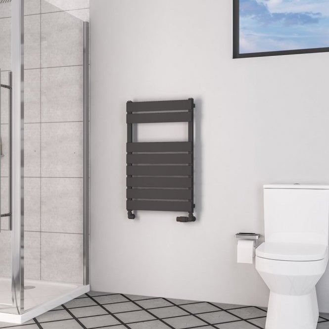 Eastbrook  Deddington 800mm x 500mm Towel Rail Type 10 Matt Anthracite   89.0870